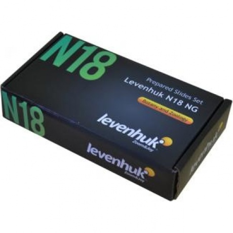 Набор микропрепаратов Levenhuk N18 NG
Набор микропрепаратов Levenhuk N18 NG