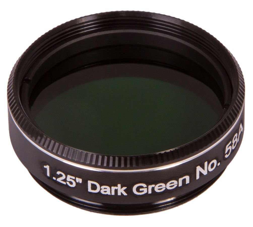 Светофильтр Explore Scientific темно-зеленый №58A, 1,25"
Светофильтр Explore Scientific темно-зеленый №58A, 1,25"