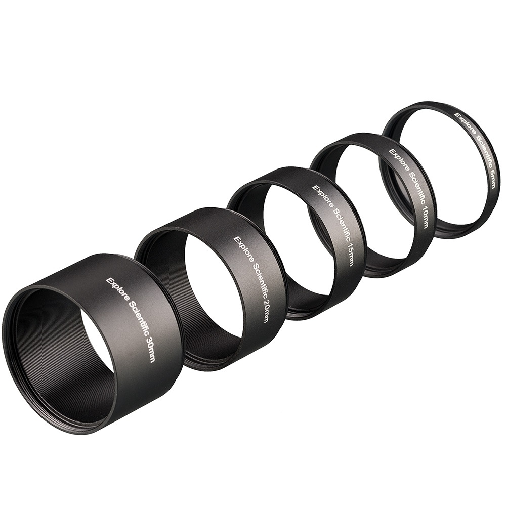 Набор удлинительных колец Explore Scientific M48x0,75 (30, 20, 15, 10, 5 мм)
Набор удлинительных колец Explore Scientific M48x0,75 (30, 20, 15, 10, 5 мм)