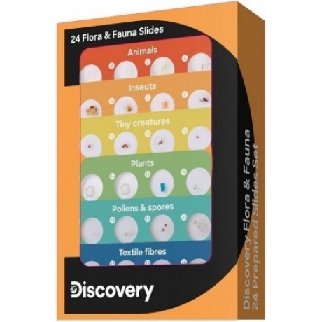 Набор микропрепаратов Discovery «Флора и фауна», 24 шт.
Набор микропрепаратов Discovery «Флора и фауна», 24 шт.