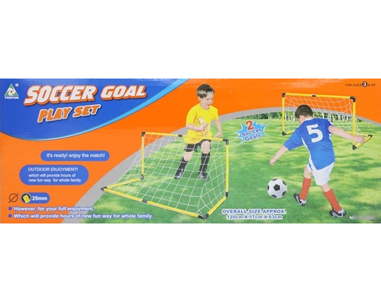 Игра Футбол "SOCCER GOAL" в коробке(ворота 120х57х63см) 2 ворот(Dтрубки=2,5см),мяч(D=13см),насос YF368D
Игра Футбол "SOCCER GOAL" в коробке(ворота 120х57х63см) 2 ворот(Dтрубки=2,5см),мяч(D=13см),насос YF368D