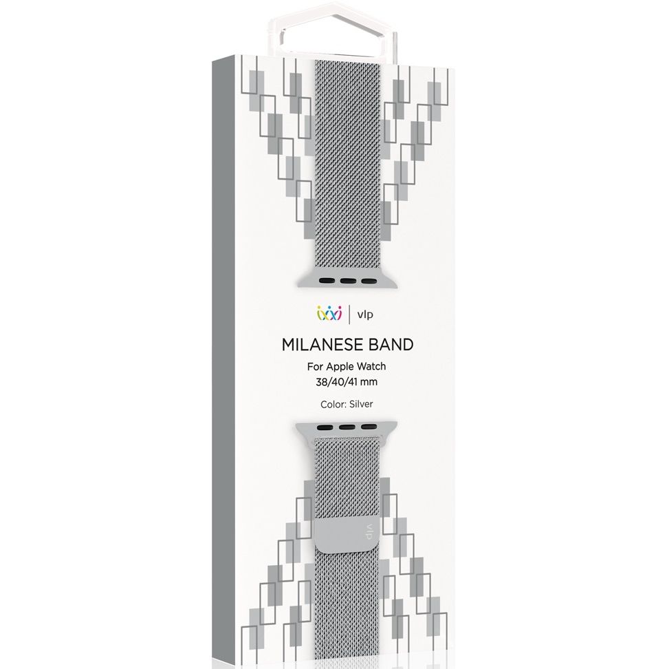 Ремешок из нержавеющей стали сетчатый VLP для Apple Watch 38/40/41, серебристый
Ремешок из нержавеющей стали сетчатый VLP для Apple Watch 38/40/41, серебристый