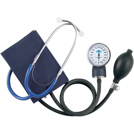 Тонометр механический с встроенным стетоскопом AND UA-100
Тонометр механический с встроенным стетоскопом AND UA-100