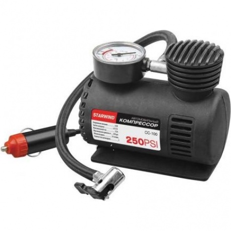 Компрессор автомобильный Starwind CC-100 15л/мин шланг 0.45м
Компрессор автомобильный Starwind CC-100 15л/мин шланг 0.45м
