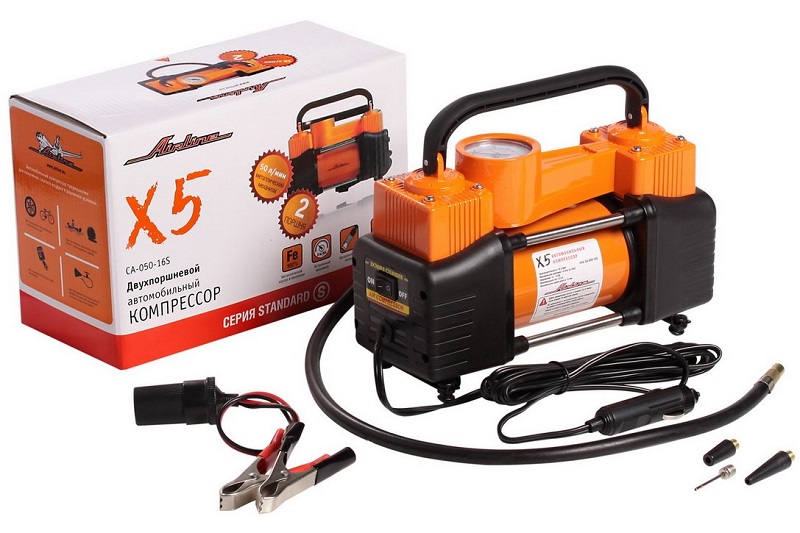 Компрессор автомобильный Airline X5 CA-050-16SK
Компрессор автомобильный Airline X5 CA-050-16SK