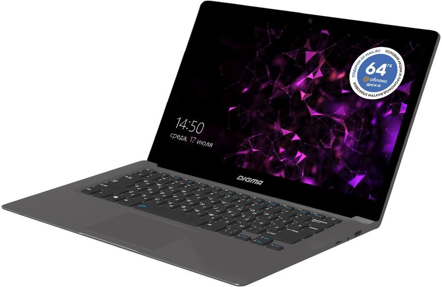 Ноутбук Digma EVE 14 (ES4060EW), Темно-серый
Ноутбук Digma EVE 14 (ES4060EW), Темно-серый