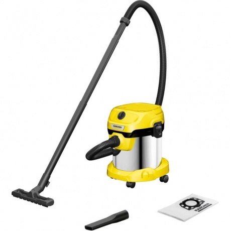 Пылесос строительный Karcher WD 2 Plus S V-15/4/18 1000Вт (уборка: сухая/сбор воды) желтый
Пылесос строительный Karcher WD 2 Plus S V-15/4/18 1000Вт (уборка: сухая/сбор воды) желтый