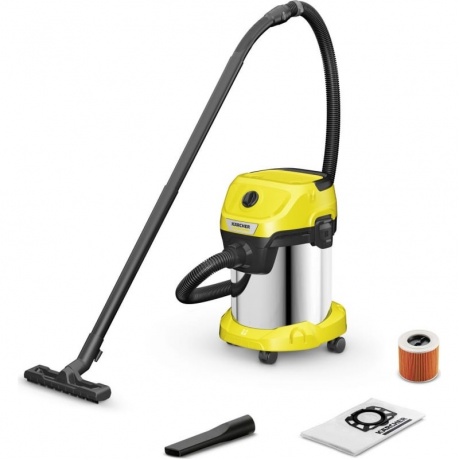 Пылесос строительный Karcher WD 3 S V-17/4/20 1000Вт (уборка: сухая/сбор воды) желтый
Пылесос строительный Karcher WD 3 S V-17/4/20 1000Вт (уборка: сухая/сбор воды) желтый