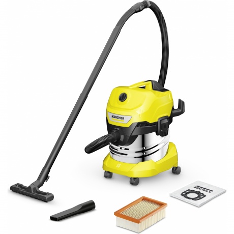 Строительный пылесос Karcher WD 4 S V-20/5/22 1000Вт (уборка: сухая/сбор воды) желтый
Строительный пылесос Karcher WD 4 S V-20/5/22 1000Вт (уборка: сухая/сбор воды) желтый