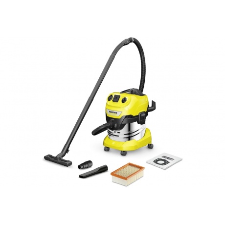 Строительный пылесос Karcher WD 4 P S V-20/5/22 1000Вт (уборка: сухая/сбор воды/выдув) желтый
Строительный пылесос Karcher WD 4 P S V-20/5/22 1000Вт (уборка: сухая/сбор воды/выдув) желтый