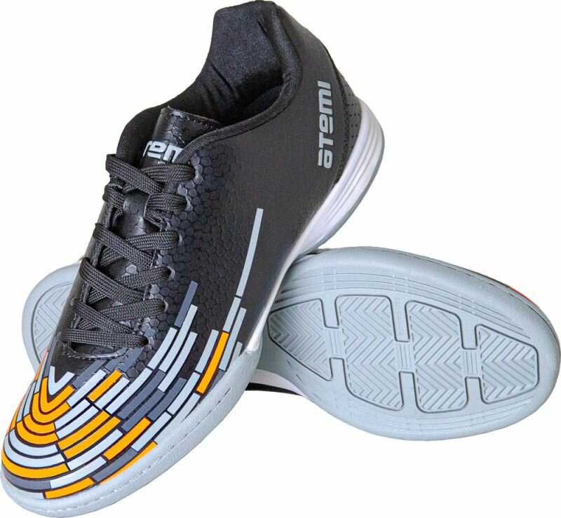Бутсы футбольные Atemi, черн/оранж/сер, синтетическая кожа, р.32, SD400 INDOOR
Бутсы футбольные Atemi, черн/оранж/сер, синтетическая кожа, р.32, SD400 INDOOR