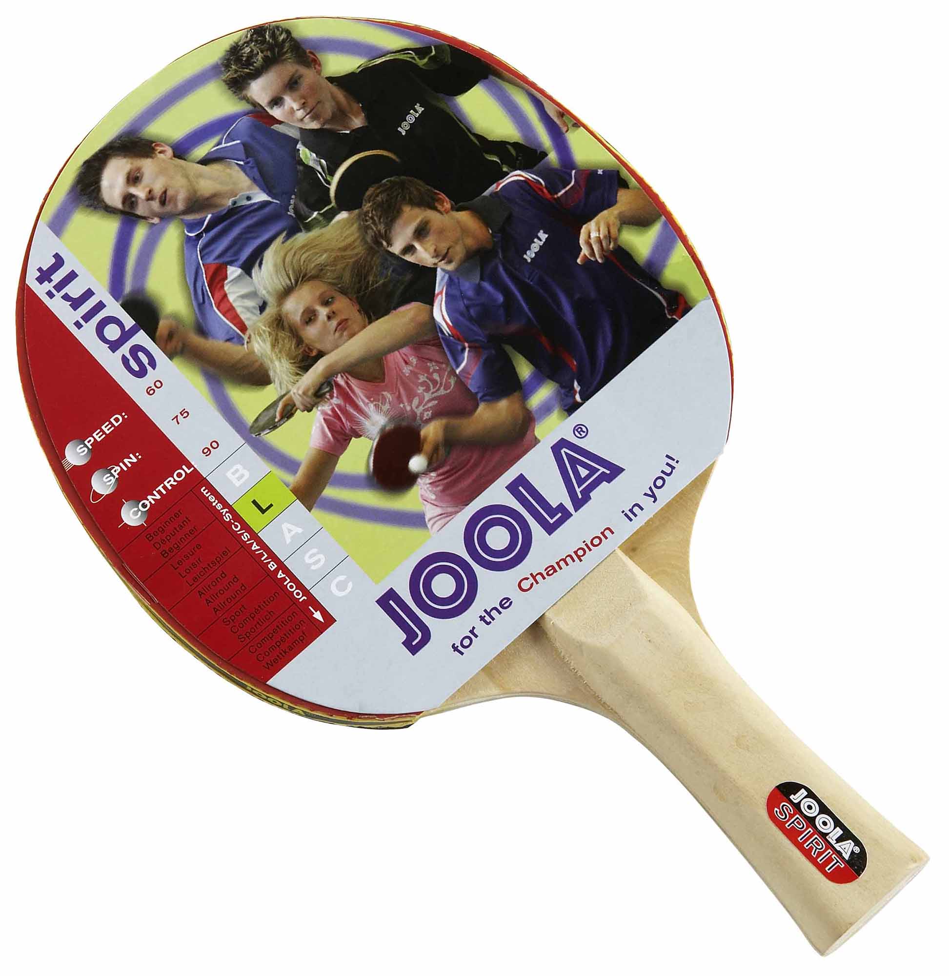 Ракетка для настольного тенниса Joola Spirit
Ракетка для настольного тенниса Joola Spirit