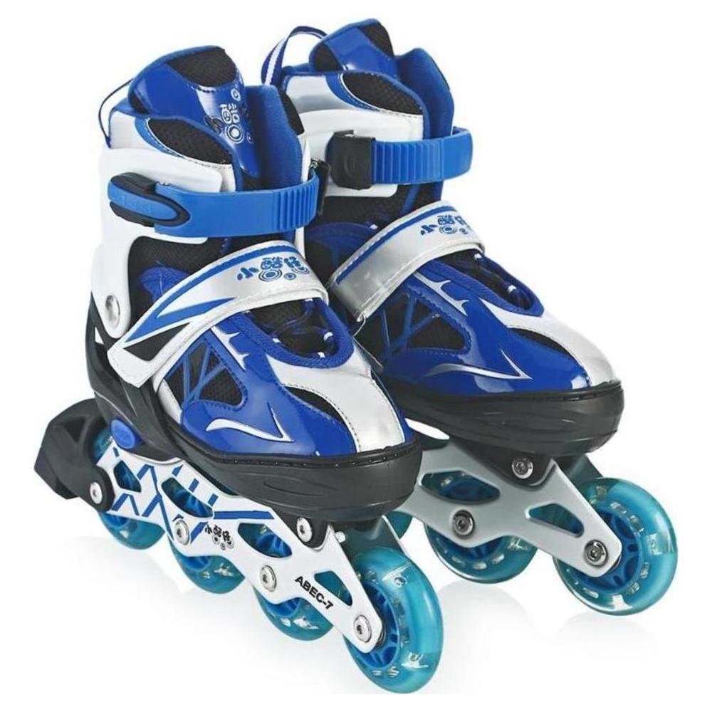 Коньки роликовые раздвижные, размер 39-42 (синий) (Roller skates
Коньки роликовые раздвижные, размер 39-42 (синий) (Roller skates