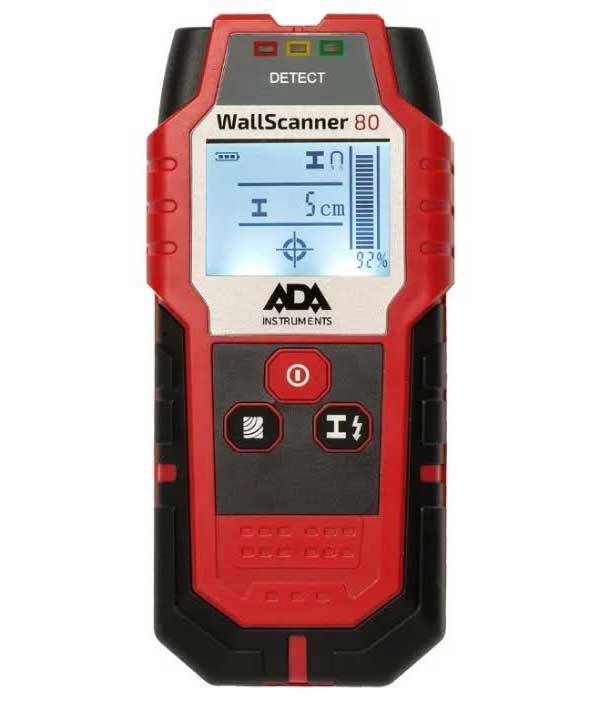 Детектор металла, проводки и дерева ADA Wall Scanner 80
Детектор металла, проводки и дерева ADA Wall Scanner 80
