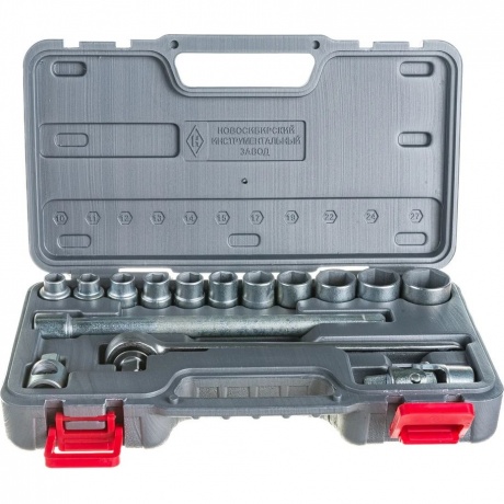 Инструмент шоферский НИЗ 2Д, 15 предм., 1/2, в пластиковом кейсе, Набор торцовых головок (2761-20)
Инструмент шоферский НИЗ 2Д, 15 предм., 1/2, в пластиковом кейсе, Набор торцовых головок (2761-20)