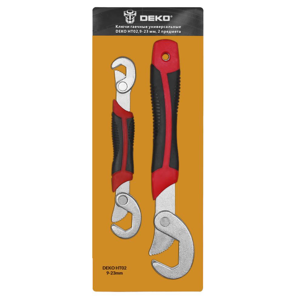 Ключи гаечные универсальные DEKO HT02, 9-23 мм, 2 предмета
Ключи гаечные универсальные DEKO HT02, 9-23 мм, 2 предмета