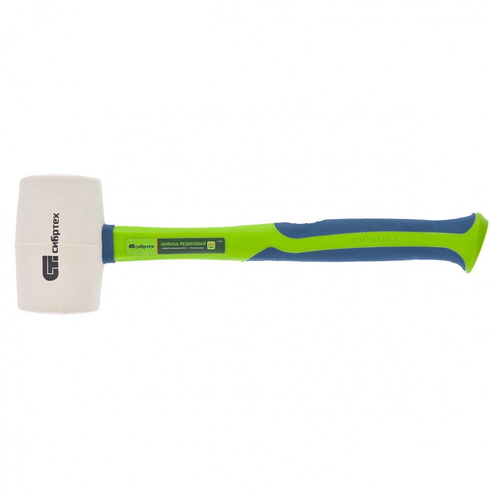 Киянка резиновая, 680г, белая резина, фибергласовая рукоятка 11168 Сибртех
Киянка резиновая, 680г, белая резина, фибергласовая рукоятка 11168 Сибртех
