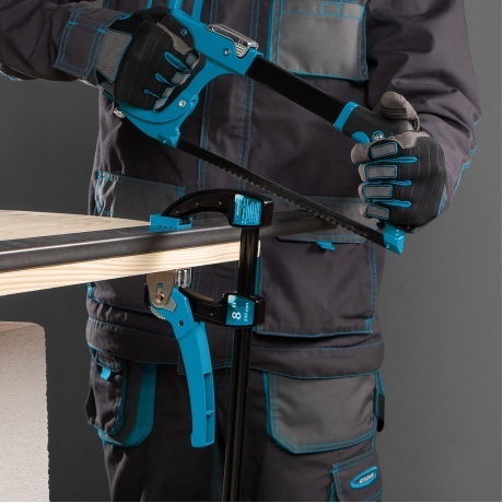 Струбцина реечная быстрозажимная,металлический корпус,рычажный храповый механизм, 8"/200 мм Gross