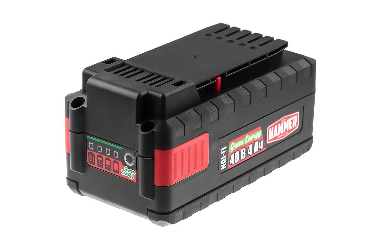 Аккумулятор Hammer AKS44 40В 4Ач Li-Ion для садовой техники
Аккумулятор Hammer AKS44 40В 4Ач Li-Ion для садовой техники