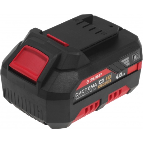 Аккумуляторная батарея (АКБ-С1-18-4) ЗУБР С1-18, 18 В, 4.0 А·ч
Аккумуляторная батарея (АКБ-С1-18-4) ЗУБР С1-18, 18 В, 4.0 А·ч