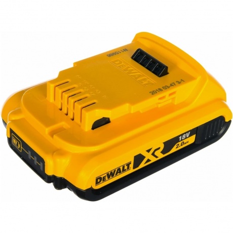 Аккумулятор (18 В; 2.0 А*ч; Li-Ion) DCB 183 DeWalt
Аккумулятор (18 В; 2.0 А*ч; Li-Ion) DCB 183 DeWalt