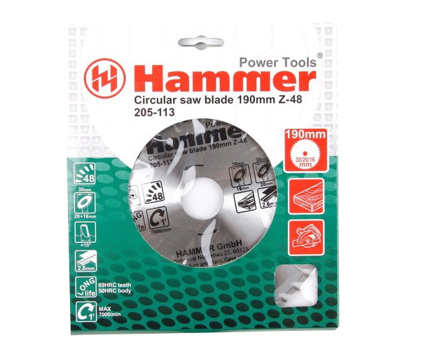 Диск пильный Hammer Flex 205-113 CSB WD 190мм*48*30/20/16мм по дереву
Диск пильный Hammer Flex 205-113 CSB WD 190мм*48*30/20/16мм по дереву
