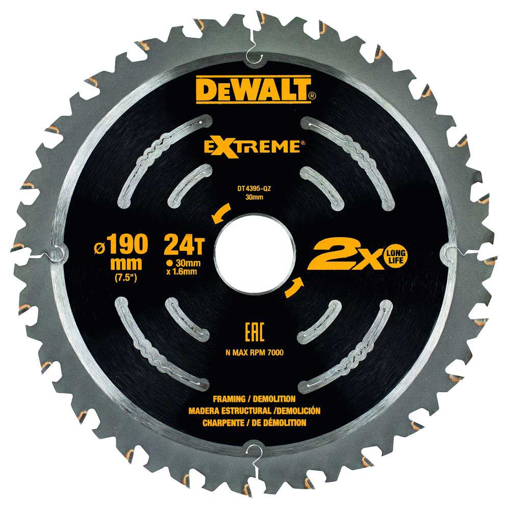 Диск пильный по дереву DeWalt DT4395 190x30
Диск пильный по дереву DeWalt DT4395 190x30