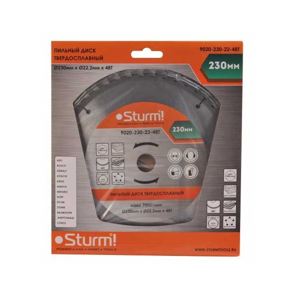 Диск пильный по дереву Sturm! 9020-230-22-48T 230x22 (48 зубьев)
Диск пильный по дереву Sturm! 9020-230-22-48T 230x22 (48 зубьев)