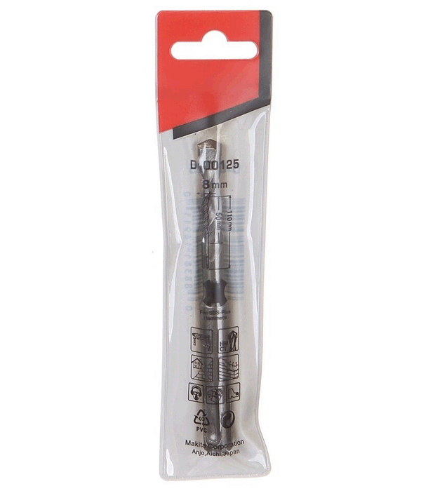Бур Makita D-00125 SDS-Plus 8x110mm
Бур Makita D-00125 SDS-Plus 8x110mm