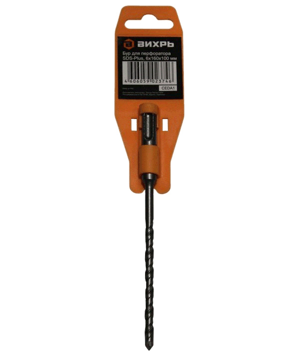 Бур Вихрь SDS-Plus 6x160x100mm (73/10/7/2)
Бур Вихрь SDS-Plus 6x160x100mm (73/10/7/2)
