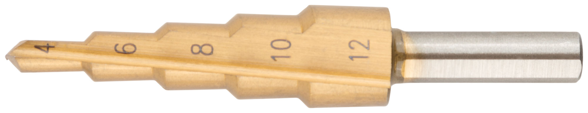 Сверло ступенчатое MOS HSS по металлу 5 ступеней, 4-12 мм 36381М
Сверло ступенчатое MOS HSS по металлу 5 ступеней, 4-12 мм 36381М