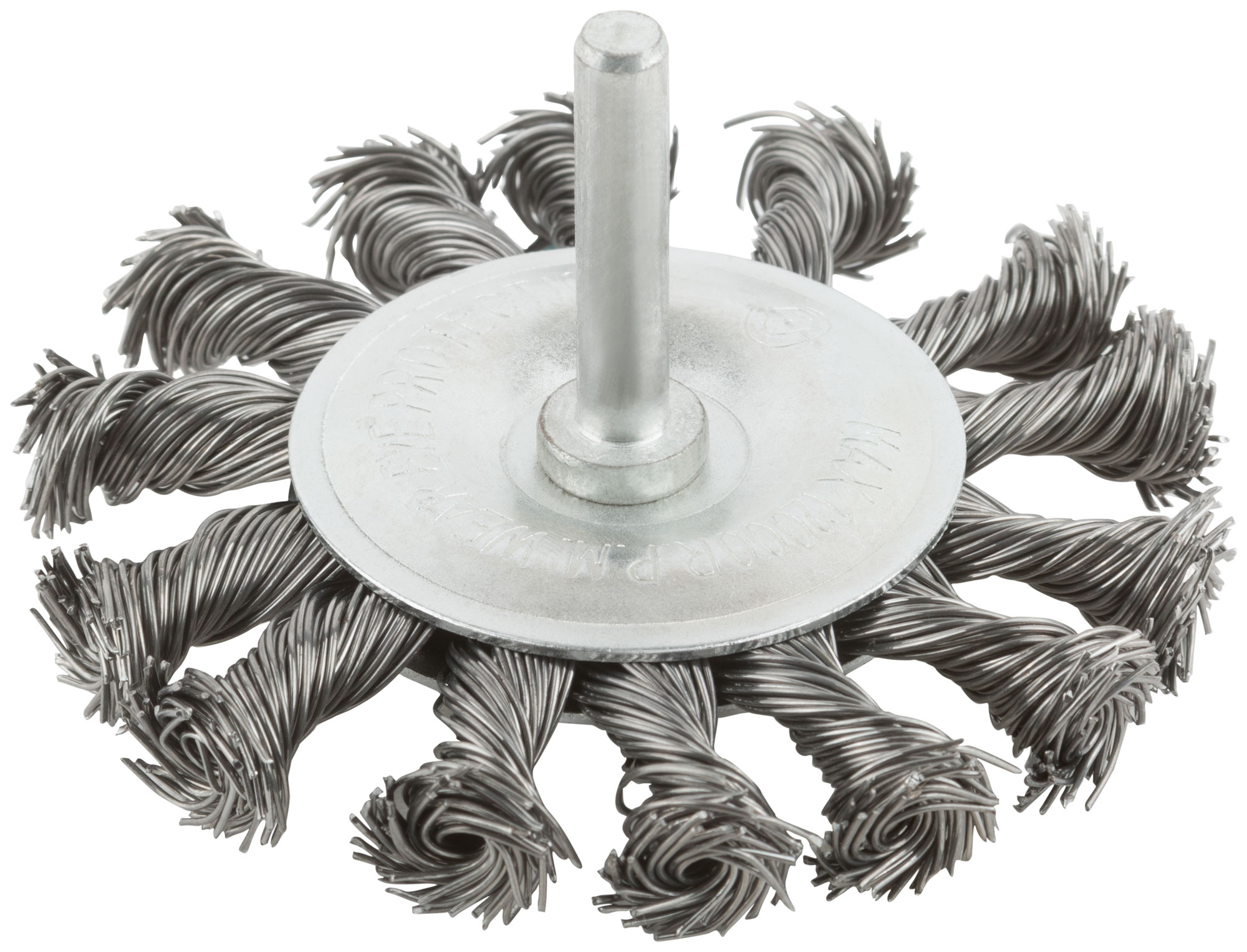 Корщетка MOS "колесо" со штифтом, стальная витая 75 мм 38493М
Корщетка MOS "колесо" со штифтом, стальная витая 75 мм 38493М