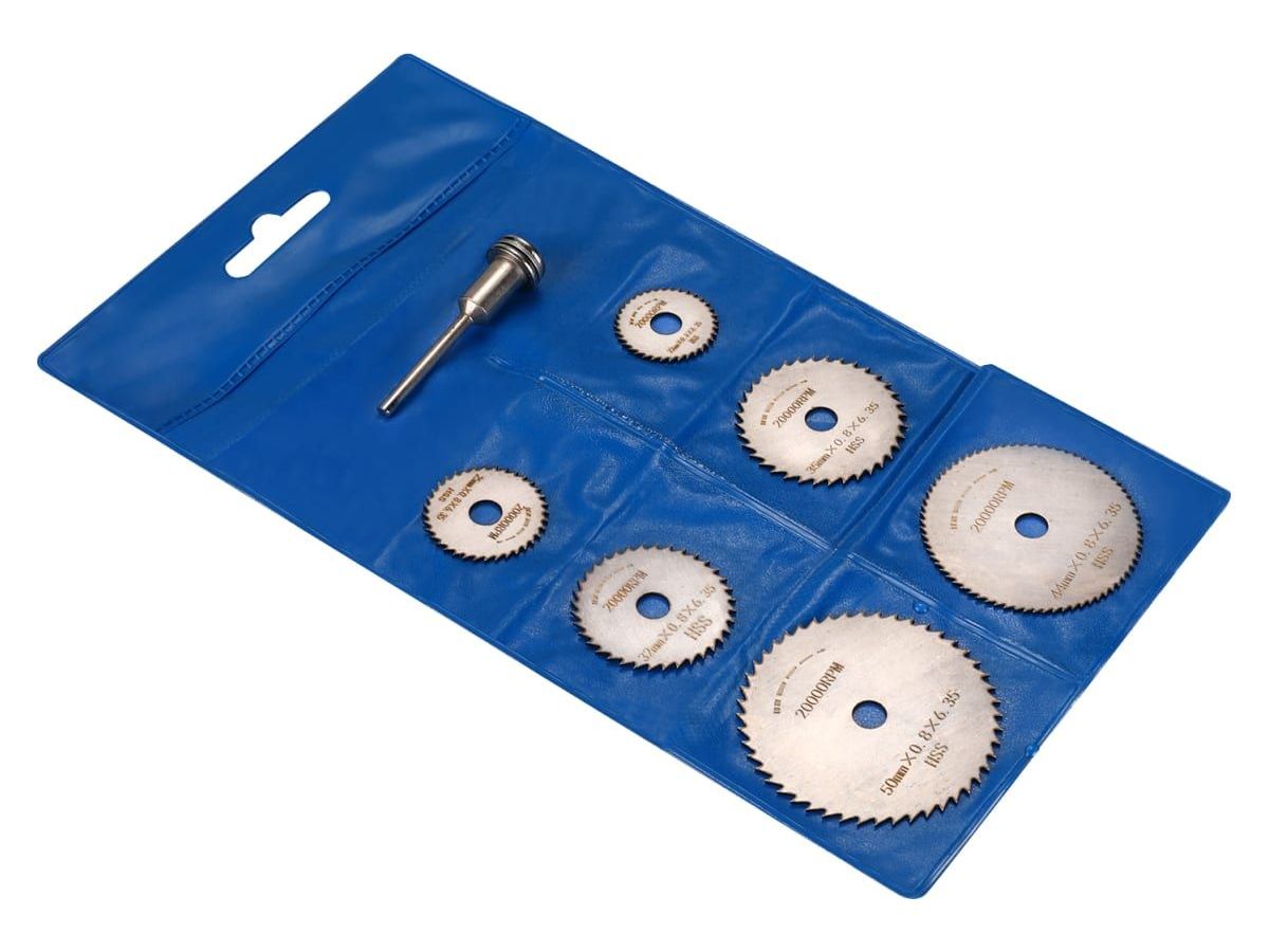 Набор отрезных дисков для гравера + держатель DEKO RT7 (7 предметов)
Набор отрезных дисков для гравера + держатель DEKO RT7 (7 предметов)