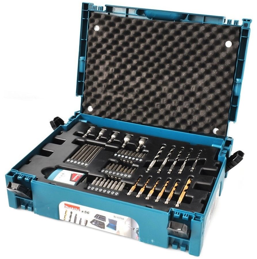 Набор оснастки Makita B-53768 (56пред.) для шуруповертов/дрелей
Набор оснастки Makita B-53768 (56пред.) для шуруповертов/дрелей