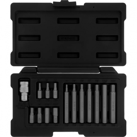 Набор бит HEX, шестигранный хвостовик 1/2'', CrV, 10 мм, 15 предметов Stels
Набор бит HEX, шестигранный хвостовик 1/2'', CrV, 10 мм, 15 предметов Stels