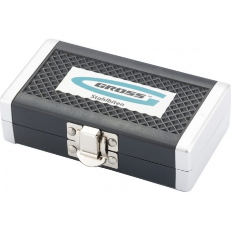 Набор бит и головок торцевых ,1/4", магнитный адаптер, сталь S2 пластиковый кейс, 26 предм. Gross
Набор бит и головок торцевых ,1/4", магнитный адаптер, сталь S2 пластиковый кейс, 26 предм. Gross