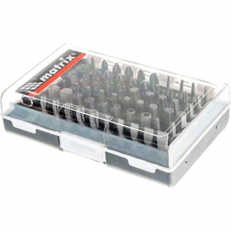 Набор бит с магнитным держателем, CrV, 61 шт. Matrix
Набор бит с магнитным держателем, CrV, 61 шт. Matrix