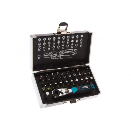 Набор бит, 1/4", магнитный адаптер, сталь S2 пластиковый кейс, 33 предм. Gross
Набор бит, 1/4", магнитный адаптер, сталь S2 пластиковый кейс, 33 предм. Gross