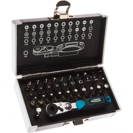 Набор бит, 1/4", магнитный адаптер, сталь S2 пластиковый кейс, 33 предм. Gross
Набор бит, 1/4", магнитный адаптер, сталь S2 пластиковый кейс, 33 предм. Gross