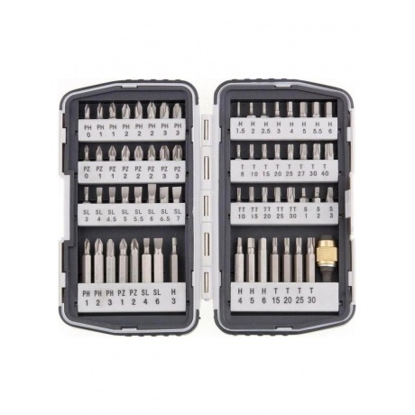 Набор бит, магнитный адаптер, CrV, в пласт.боксе, 64 шт. Matrix
Набор бит, магнитный адаптер, CrV, в пласт.боксе, 64 шт. Matrix