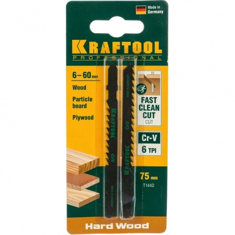 Полотна для лобзика KRAFTOOL T144D, EU-хвост., по дереву, быстрый рез, шаг 4 мм, 75 мм, 2 шт, (159521-4)
Полотна для лобзика KRAFTOOL T144D, EU-хвост., по дереву, быстрый рез, шаг 4 мм, 75 мм, 2 шт, (159521-4)