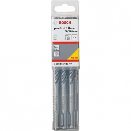 Бур Bosch SDS-plus 10х100х165мм SDS-plus-5 2608585626
Бур Bosch SDS-plus 10х100х165мм SDS-plus-5 2608585626