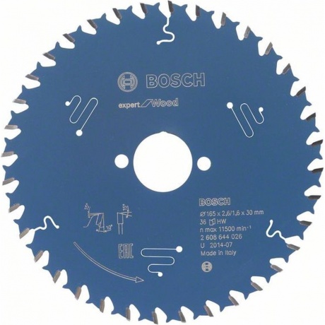 Диск пильный Bosch Expert for Wood 165x30x2.6/1.6x36T 2.608.644.026
Диск пильный Bosch Expert for Wood 165x30x2.6/1.6x36T 2.608.644.026