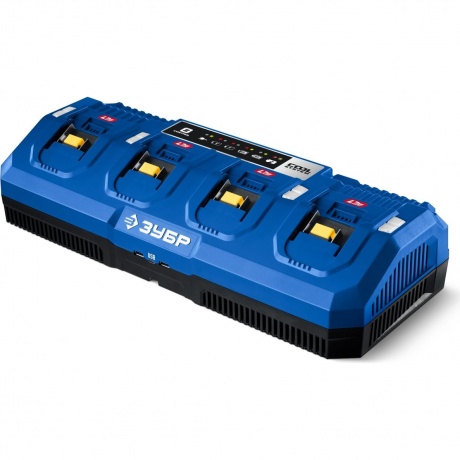 Зарядное устройство для LMS АКБ ЗУБР Turbo CHARGE, 20 В, 4 порта, 4 х 9 А, ПРОФЕССИОНАЛ (TC-20-4)
Зарядное устройство для LMS АКБ ЗУБР Turbo CHARGE, 20 В, 4 порта, 4 х 9 А, ПРОФЕССИОНАЛ (TC-20-4)