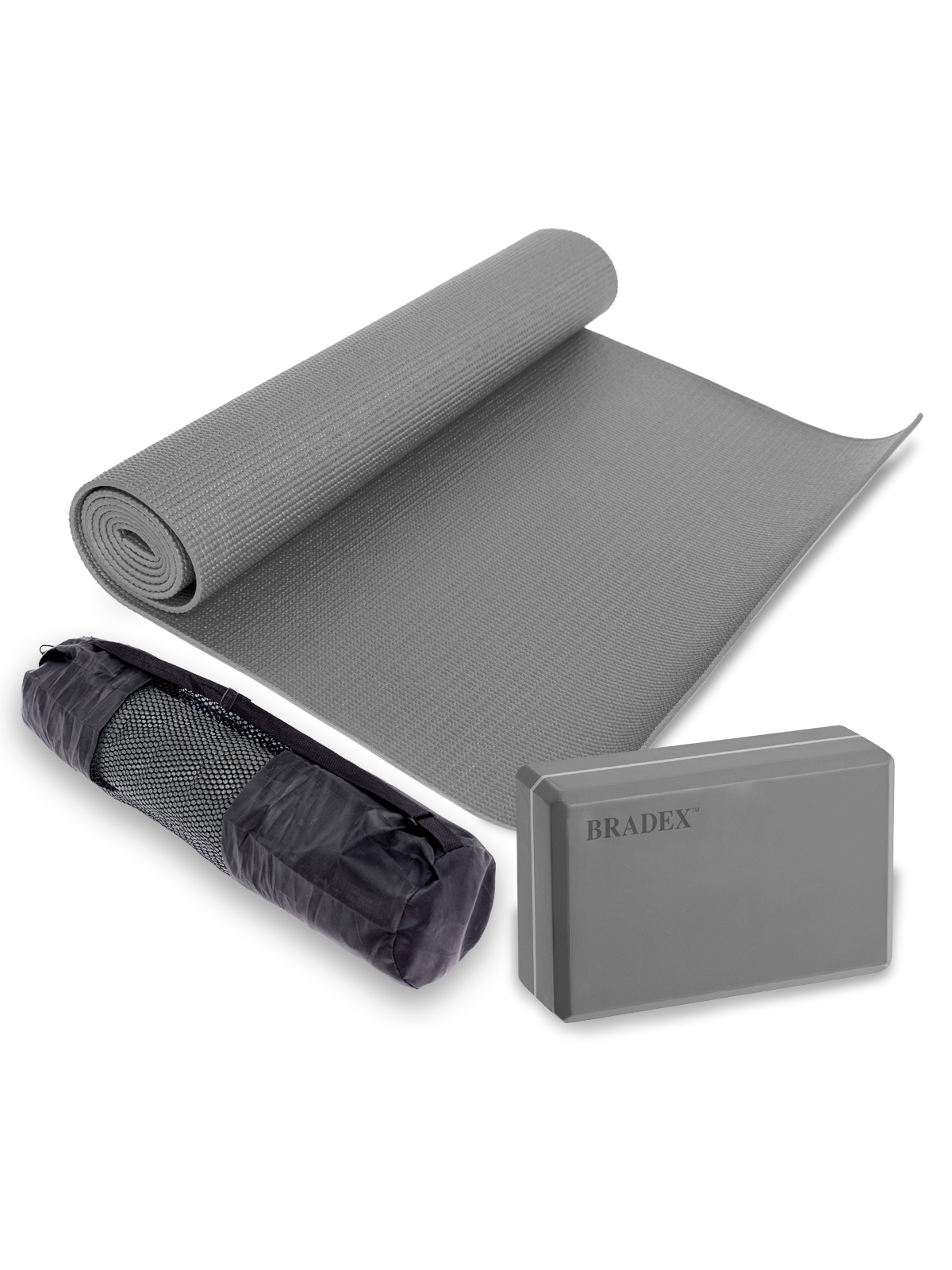 Коврик для йоги 183*61*0,5 см и блок, серый SF 0811, чехол в подарок ()
Коврик для йоги 183*61*0,5 см и блок, серый SF 0811, чехол в подарок ()