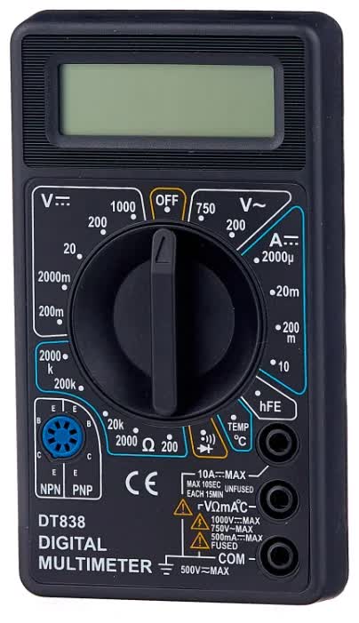 Мультиметр DT 838
Мультиметр DT 838