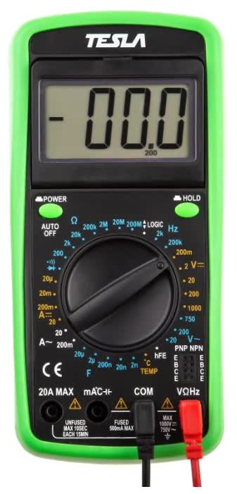 Мультиметр Tesla DT9208A
Мультиметр Tesla DT9208A