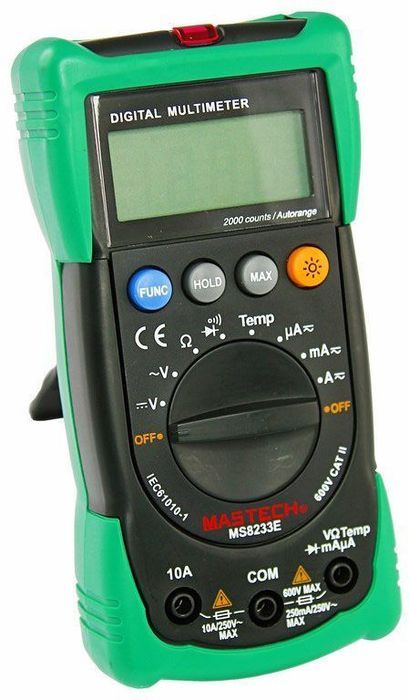 Мультиметр Mastech MS8233E
Мультиметр Mastech MS8233E