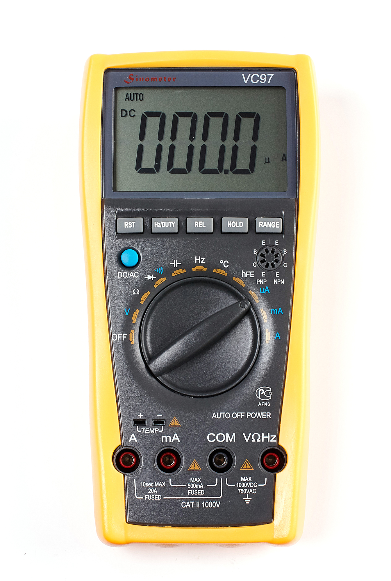 Мультиметр Sinometer VC97
Мультиметр Sinometer VC97