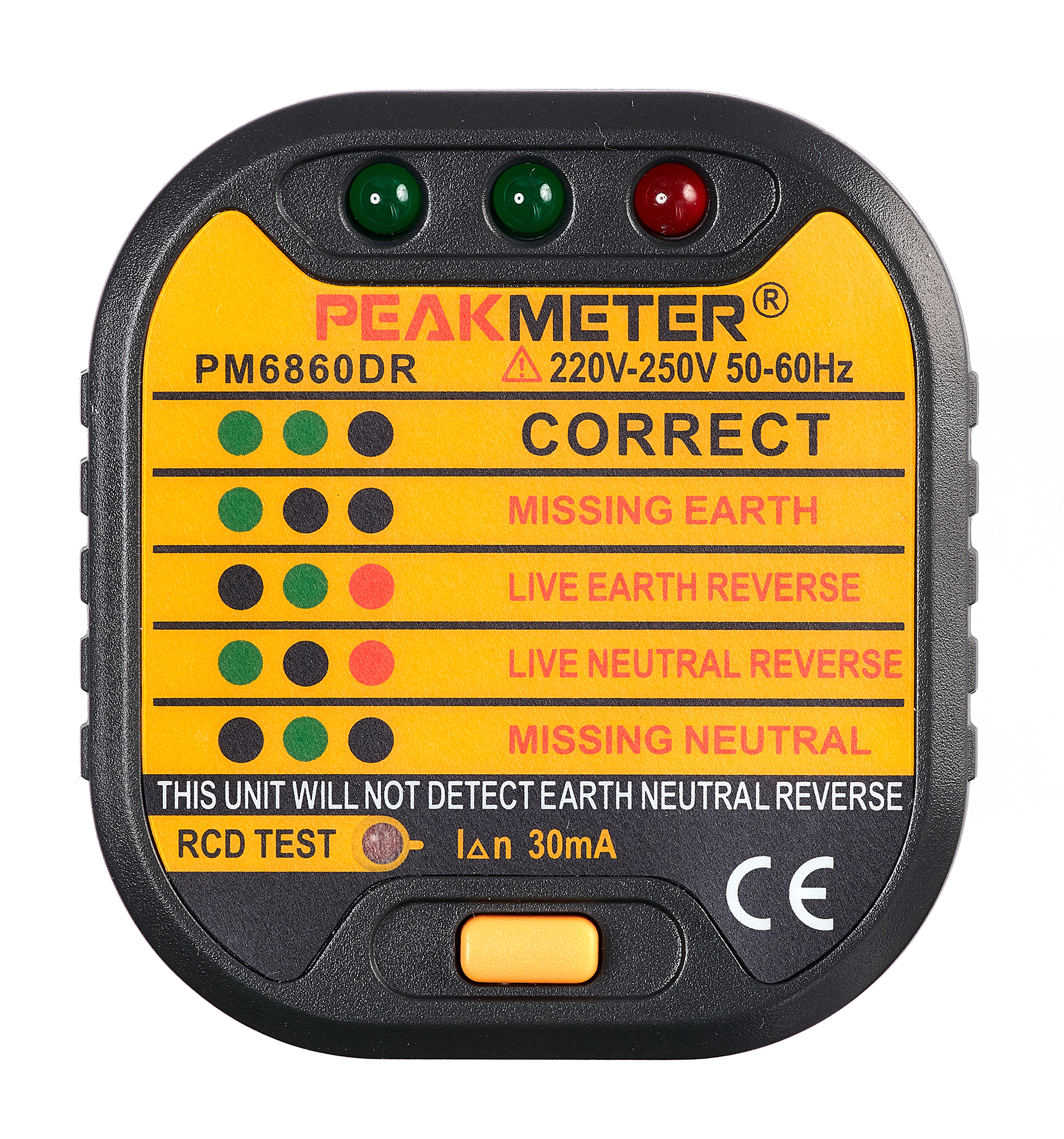 Тестер напряжения PeakMeter PM6860DR 
Тестер напряжения PeakMeter PM6860DR